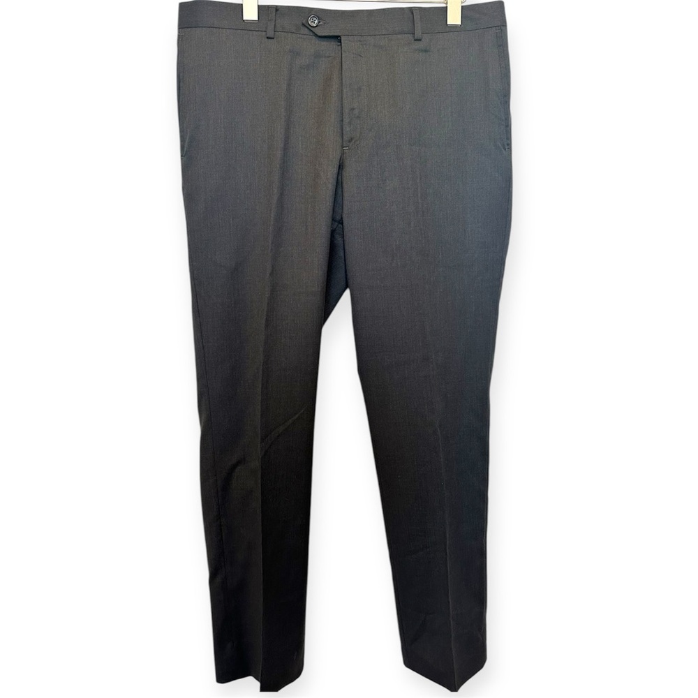 Nordstrom Dark Grey Wool Dress Trouser Size 38/32
